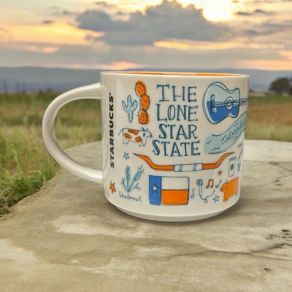 Starbucks Texas Howdy Been There 14oz Coffee Mug Collectible Lone Star New - Picture 12 of 14